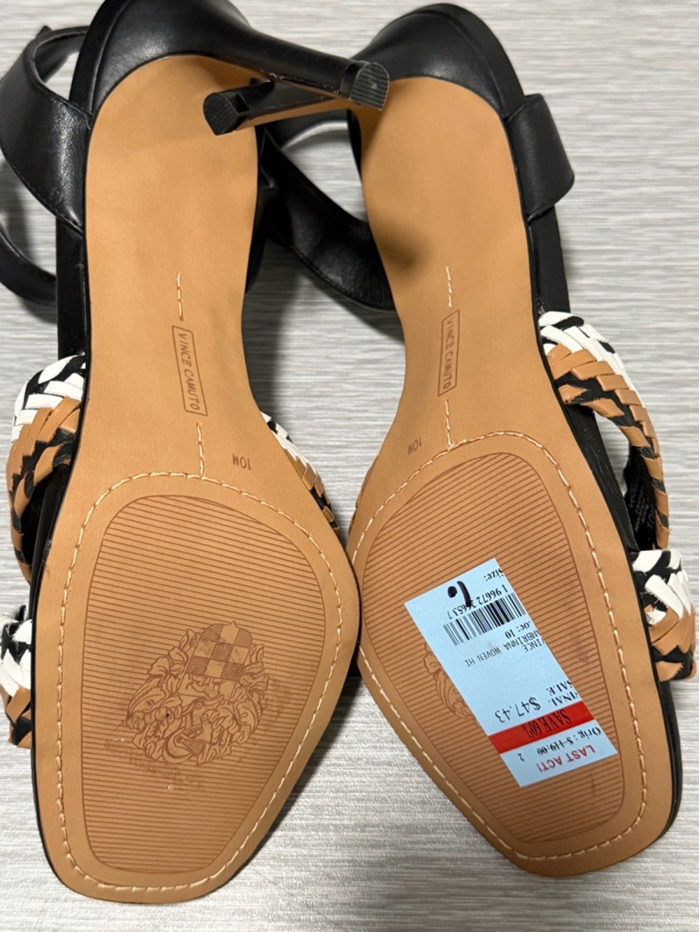 Vince Camuto Ambrinna Ankle-Strap
Woven Dress Sandals Size 10M NWOB - Picture 6 of 9